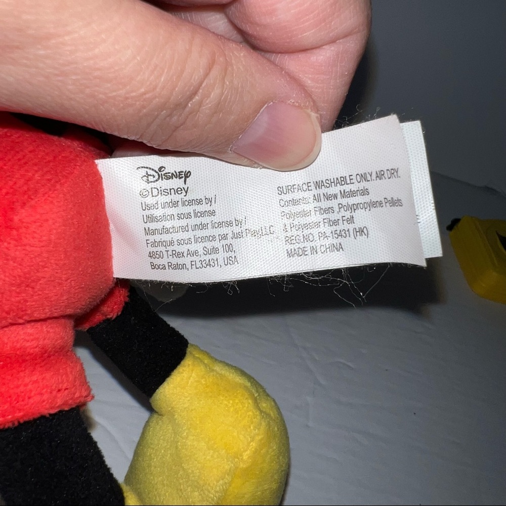 Disney Collection Goofy (with tags) and Mickey Mouse 10" Plush Stuffed Toy Lot - Picture 9 of 12